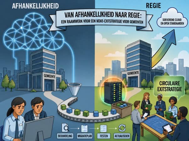 Figuur 1. Van afhankelijkheid naar regie figuur gecreeerd onder licentie met openart.ai
